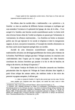 Frontière entre le Cameroun et le Tchad en Afrique centrale