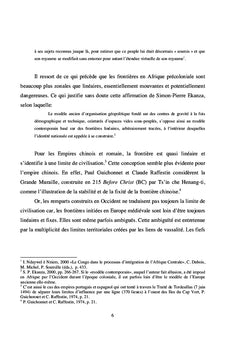 Frontière entre le Cameroun et le Tchad en Afrique centrale