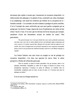 Frontière entre le Cameroun et le Tchad en Afrique centrale