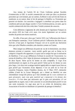 Les effets des restructurations des sociétés commerciales