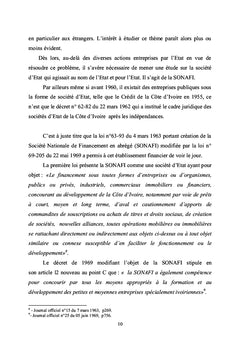 La société nationale de financement en côte d'ivoire de 1963 à 1980