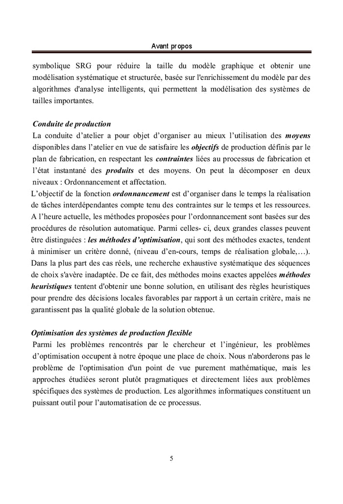 Les systèmes de production automatisés