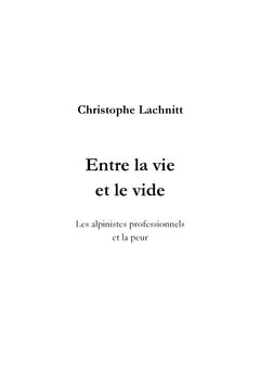 Entre la vie et le vide