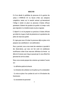 L'optimisation du processus achats dans une entreprise industrielle