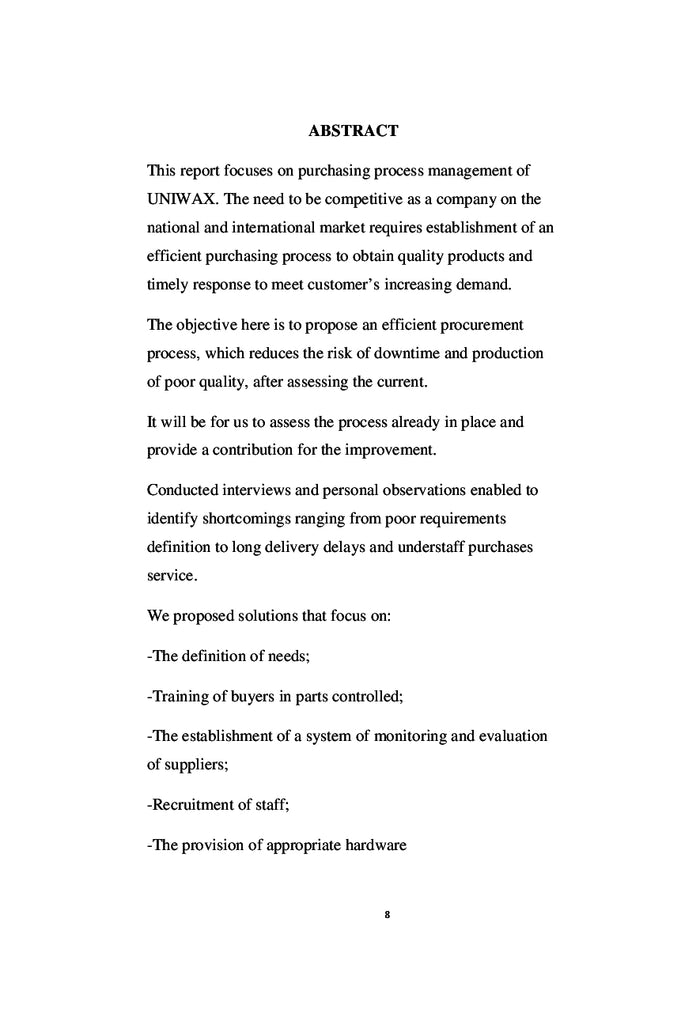 L'optimisation du processus achats dans une entreprise industrielle