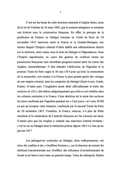 Le notariat sénégalais: réglementation et pratique notariale