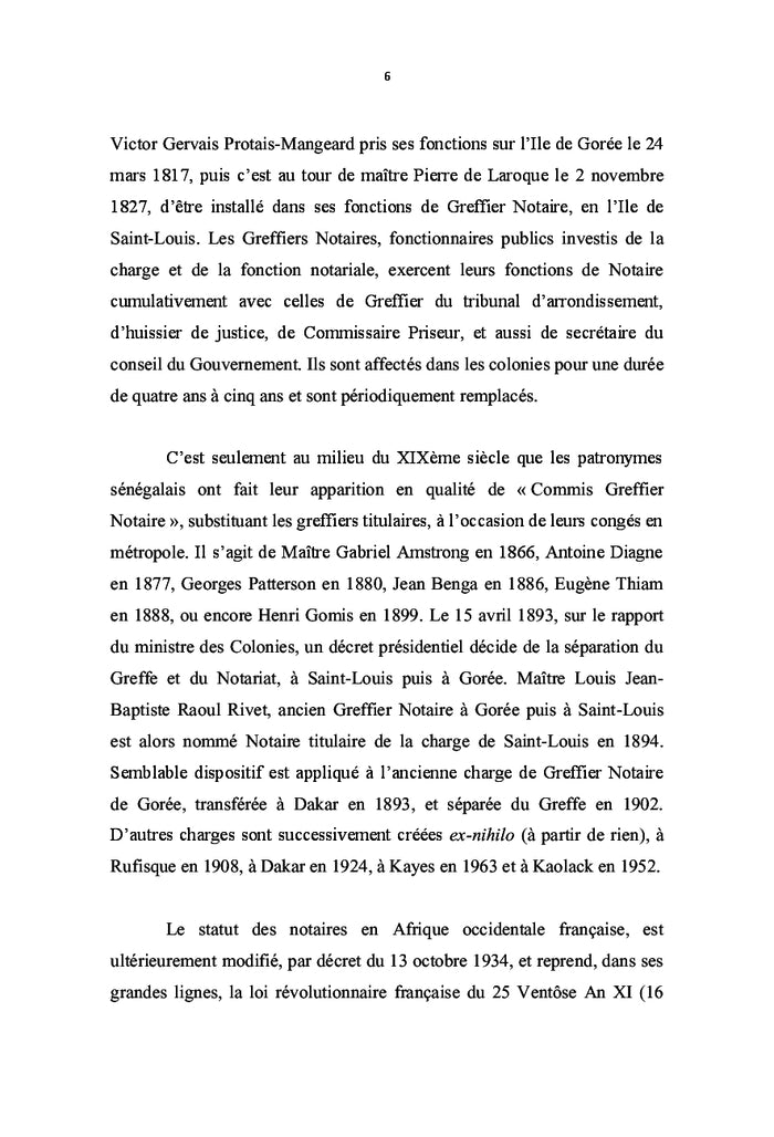 Le notariat sénégalais: réglementation et pratique notariale