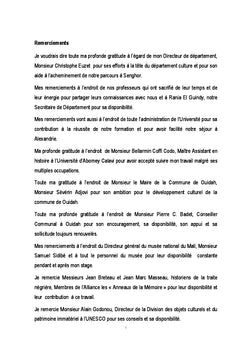 La traite transatlantique et la route de l'esclave à Ouidah au Bénin