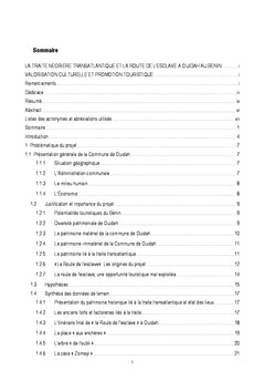 La traite transatlantique et la route de l'esclave à Ouidah au Bénin