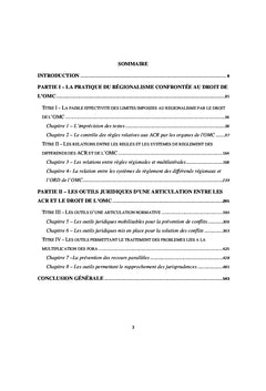 L'articulation entre l'OMC et les accords commerciaux régionaux