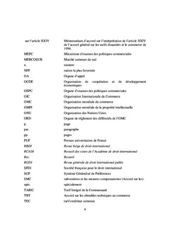 L'articulation entre l'OMC et les accords commerciaux régionaux