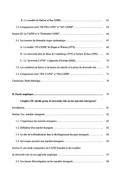 Gestion du "downside risk" sur les marchés financiers