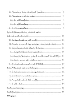 Gestion du "downside risk" sur les marchés financiers