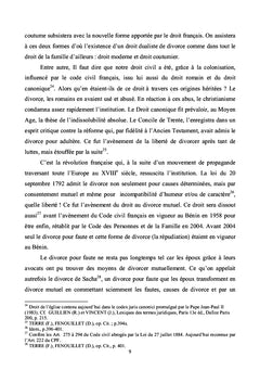 La réforme du droit du divorce au Bénin