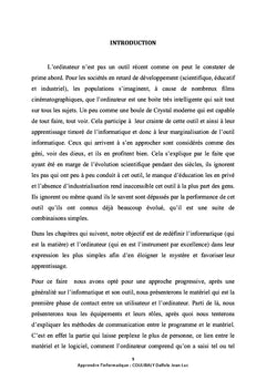 Apprendre l'informatique