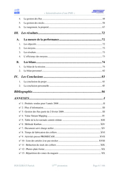 Industrialisation d'une PME