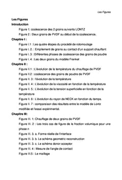 La coalescence des grains de polymère