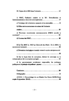 Responsabilité sociale des entreprises minières canadiennes au Mexique