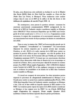Responsabilité sociale des entreprises minières canadiennes au Mexique