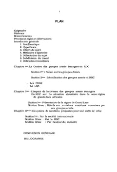 Les groupes armés et l'impact sur la sécurité dans les Grands-lacs