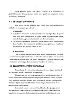 Les groupes armés et l'impact sur la sécurité dans les Grands-lacs
