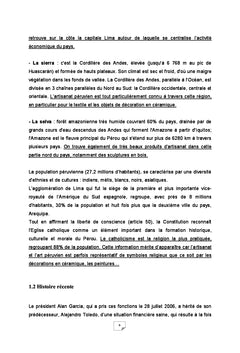 Création d'une entreprise d'export d'artisanat Péruvien
