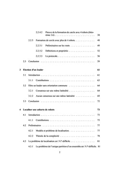 Cooperation et placements de robots autonomes