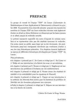 Introduction à quelques problèmes d'edp