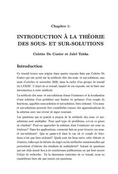 Introduction à quelques problèmes d'edp
