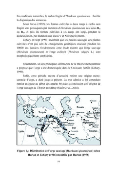 Diversité des génotypes d'orge et de blé tendre