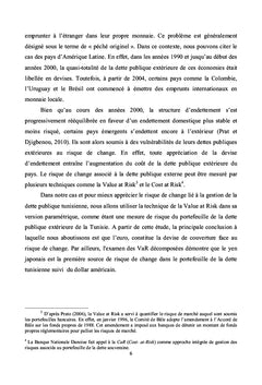 Gestion du risque de change en Tunisie: application de l'approche VaR