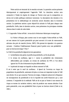 Gestion du risque de change en Tunisie: application de l'approche VaR