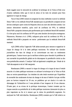 Gestion du risque de change en Tunisie: application de l'approche VaR