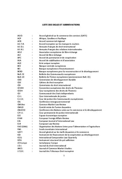 Relations extérieures et influence normative de l'Union européenne