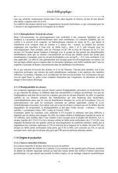 Biodiversité et cinétiques de dégradation de l'hexane