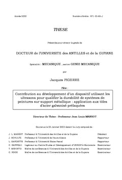 Durabilite des toles galvanisees peintes revelee par les ultrasons