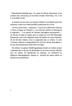 Ecritures en situation postcoloniale: Francophonies périphériques