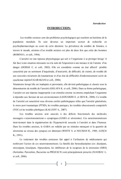 Etude in-vivo de l'activite anxiolytique de l'extrait BSE