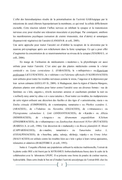 Etude in-vivo de l'activite anxiolytique de l'extrait BSE