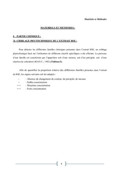 Etude in-vivo de l'activite anxiolytique de l'extrait BSE