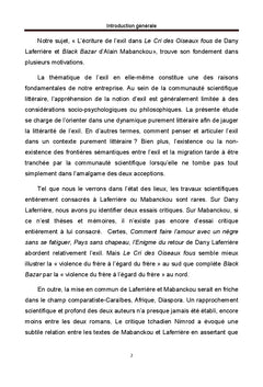 L'écriture de l'exil