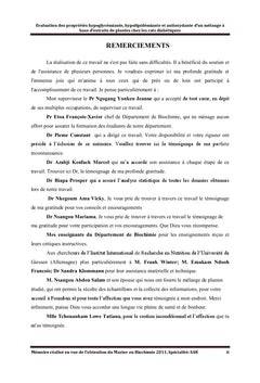 Evaluation des proprietes antidiabétique d'un melange de plantes