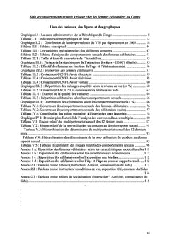 Sida et comportement sexuel des femmes célibataires au Congo