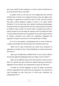 Interactivité langagière et acquisition des langues secondes