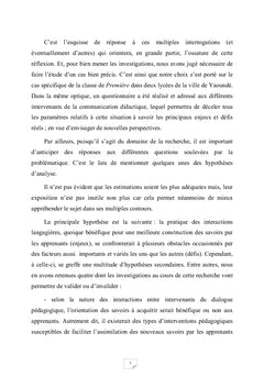 Interactivité langagière et acquisition des langues secondes