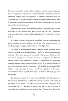 Interactivité langagière et acquisition des langues secondes