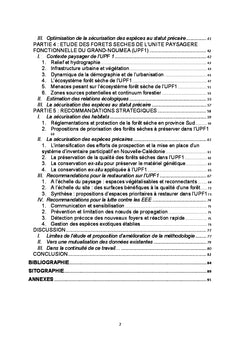 Conservation & restauration d un écosystème par une approche paysagère