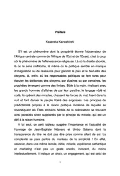 La bible et les miracles pour la survie