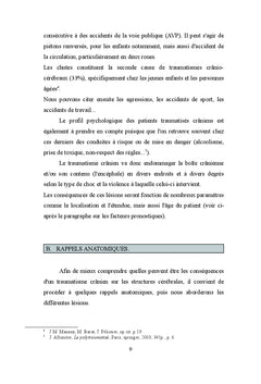 Distractibilité et traumatisme crânien
