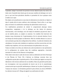 Etude de l évolution du courant de la décharge couronne